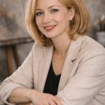 Susanne portrait – co-founder of FineArtKlub and artist working with print production and logistics
